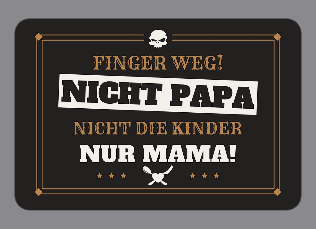 Display-Abdeckung passend für Thermomix TM7 – Finger weg! Nicht Papa, nicht die Kinder – nur Mama! | mehrfarbig, Wunschfarbe möglich