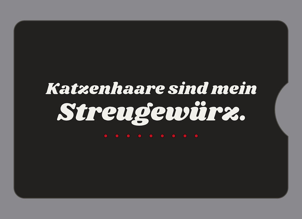 Display-Abdeckung passend für Thermomix TM6 – Katzenhaare sind mein Streugewürz. | mehrfarbig, Wunschfarbe möglich