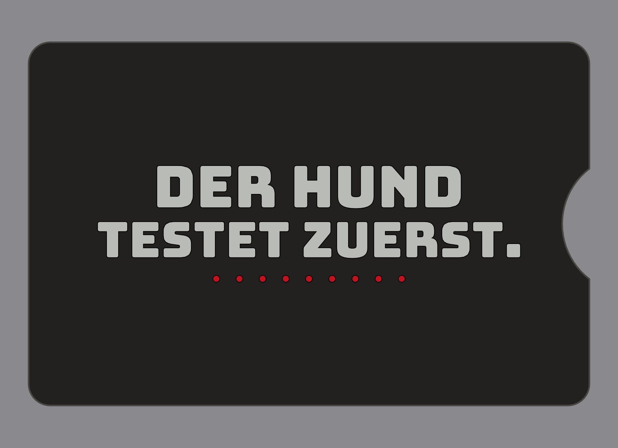 Display-Abdeckung passend für Thermomix TM6 – Der Hund testet zuerst. | mehrfarbig, Wunschfarbe möglich