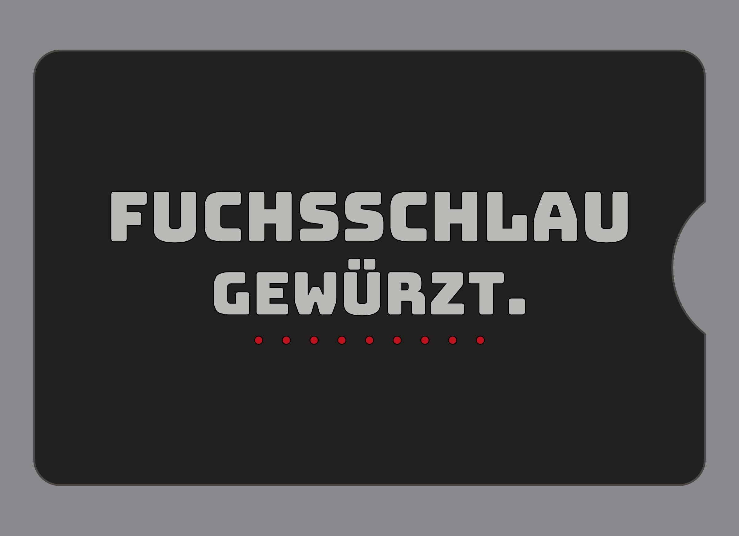 Display-Abdeckung passend für Thermomix TM6 – Fuchsschlau gewürzt. | mehrfarbig, Wunschfarbe möglich