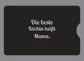 Display-Abdeckung passend für Thermomix TM6 – Die beste Köchin heißt Mama. | mehrfarbig, Wunschfarbe möglich