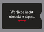 Display-Abdeckung passend für Thermomix TM6 – Wo Liebe kocht, schmeckt es doppelt. | mehrfarbig, Wunschfarbe möglich