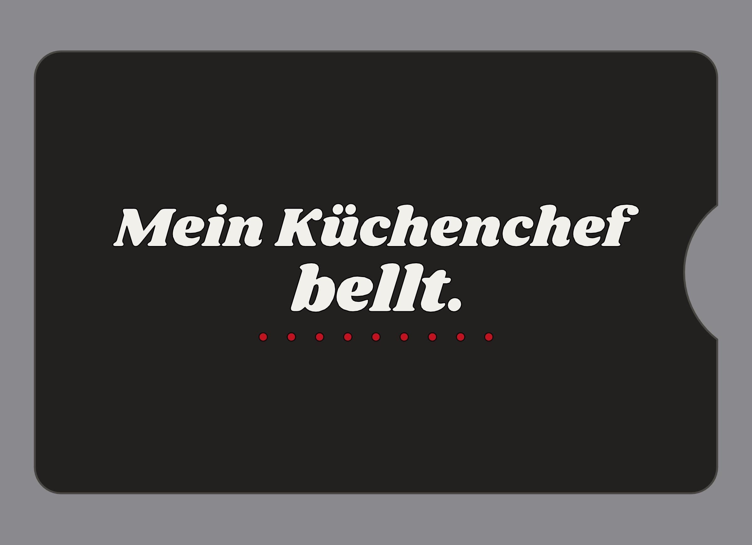 Display-Abdeckung passend für Thermomix TM6 – Mein Küchenchef bellt. | mehrfarbig, Wunschfarbe möglich