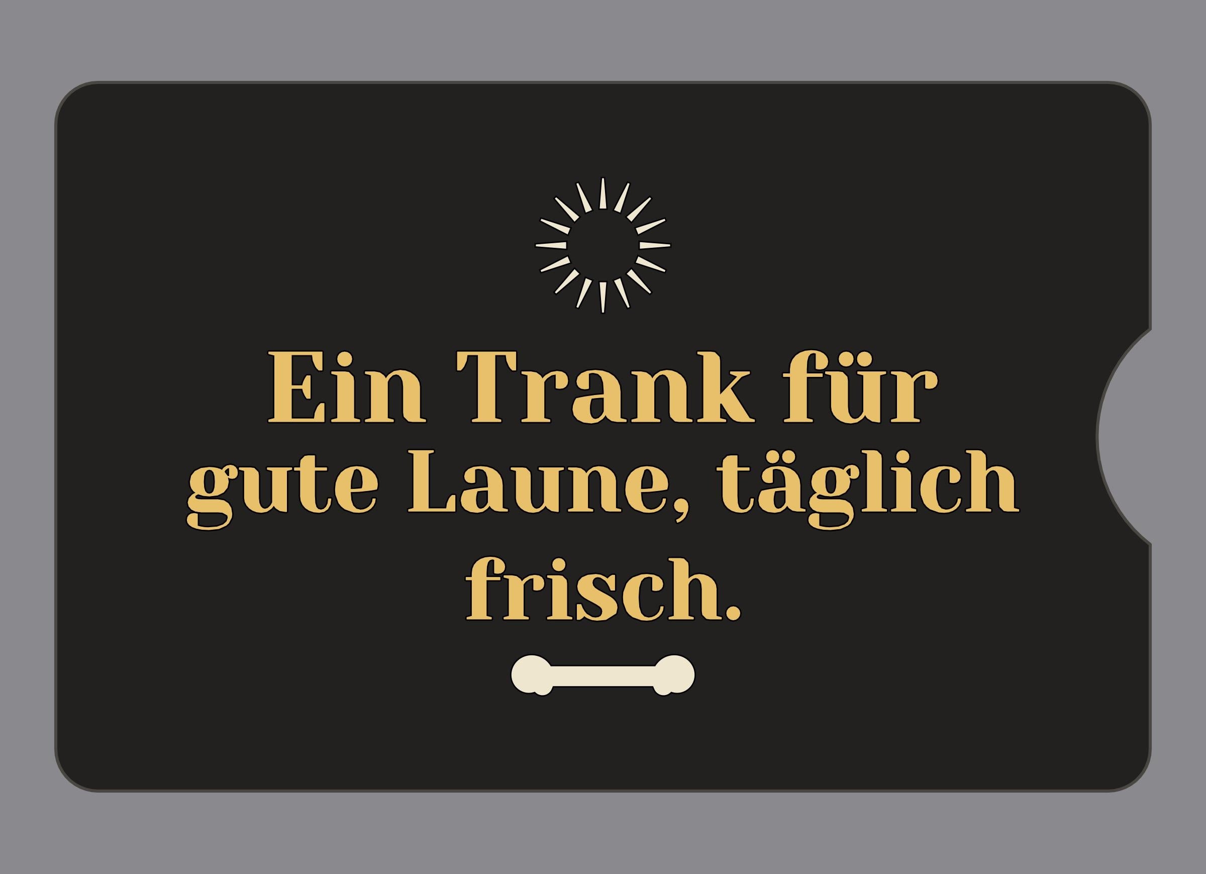 Display-Abdeckung passend für Thermomix TM6 – Ein Trank für gute Laune, täglich frisch. | mehrfarbig, Wunschfarbe möglich