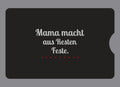 Display-Abdeckung passend für Thermomix TM6 – Mama macht aus Resten Feste. | mehrfarbig, Wunschfarbe möglich