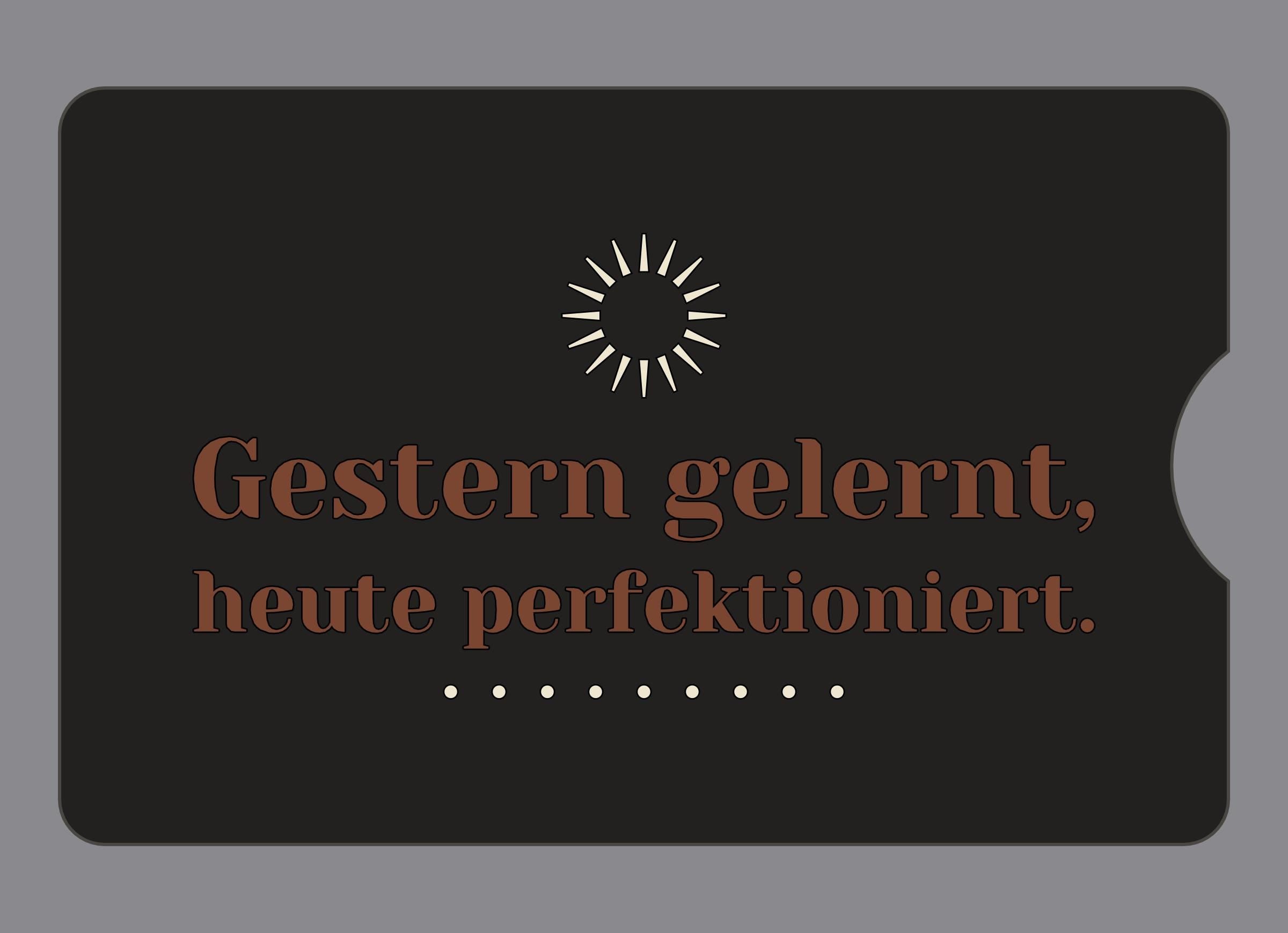 Display-Abdeckung passend für Thermomix TM6 – Gestern gelernt, heute perfektioniert. | mehrfarbig, Wunschfarbe möglich