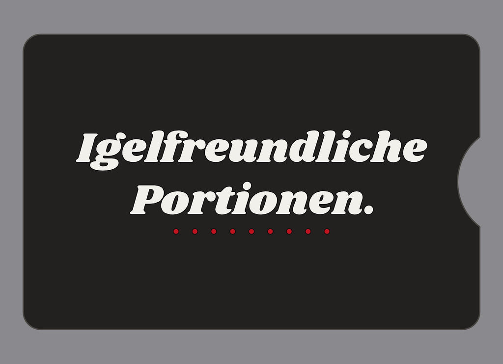 Display-Abdeckung passend für Thermomix TM6 – Igelfreundliche Portionen. | mehrfarbig, Wunschfarbe möglich