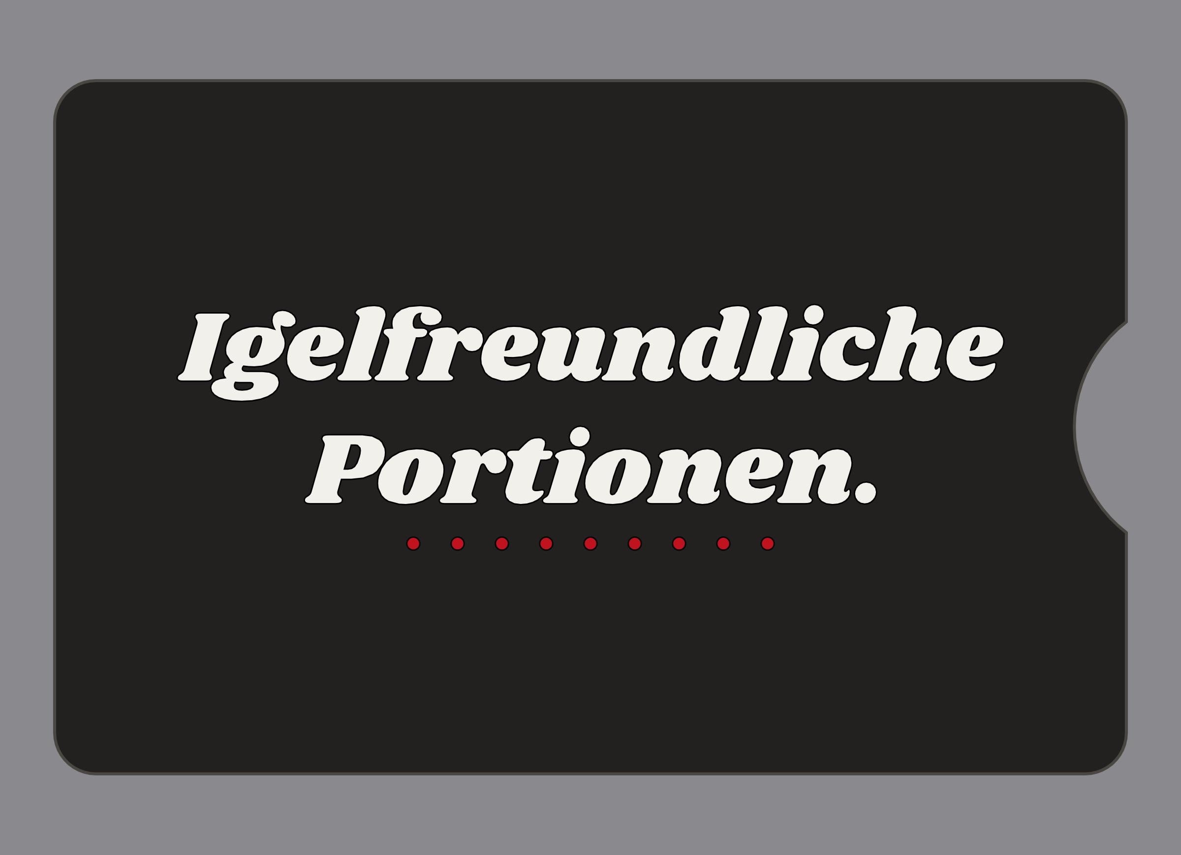 Display-Abdeckung passend für Thermomix TM6 – Igelfreundliche Portionen. | mehrfarbig, Wunschfarbe möglich