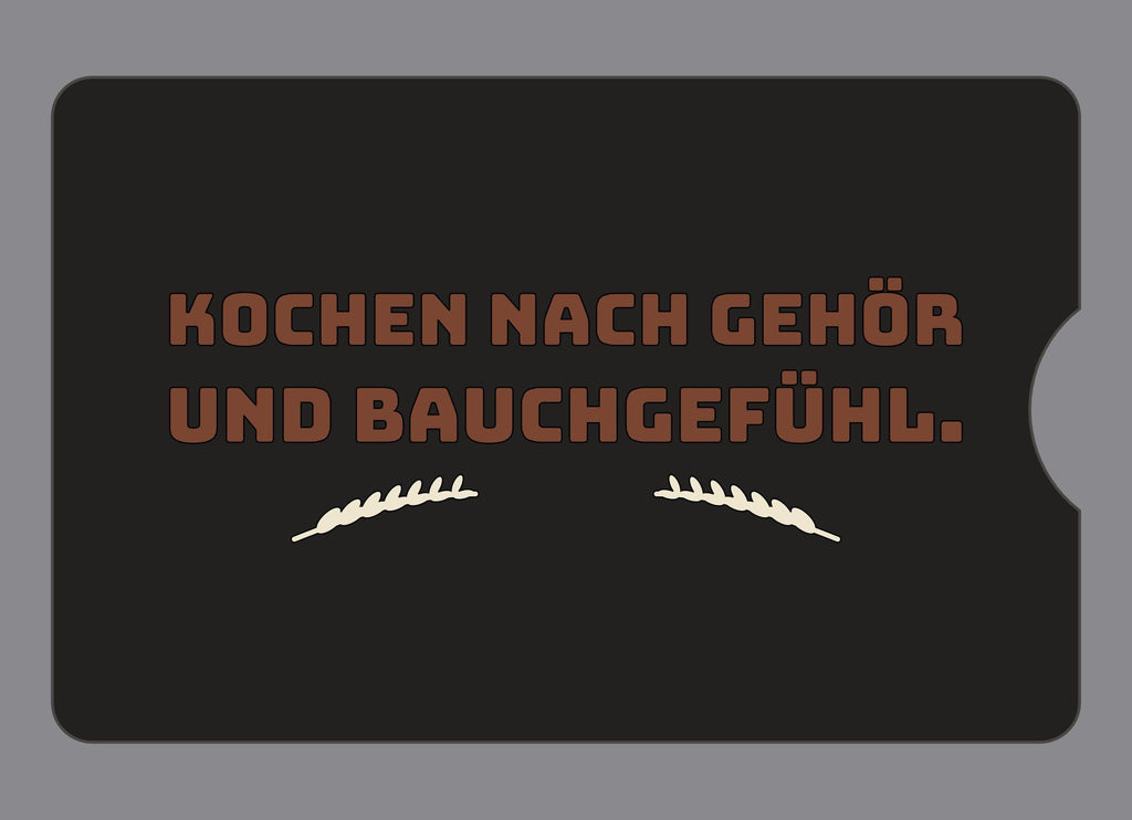 Display-Abdeckung passend für Thermomix TM6 – Kochen nach Gehör und Bauchgefühl. | mehrfarbig, Wunschfarbe möglich