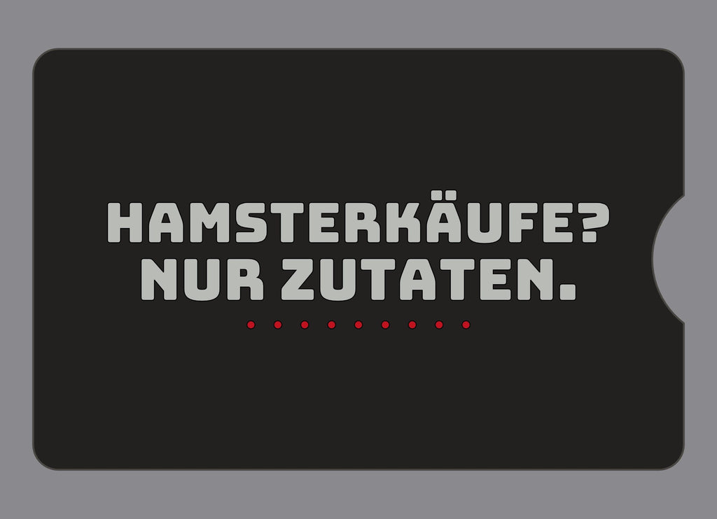 Display-Abdeckung passend für Thermomix TM6 – Hamsterkäufe? Nur Zutaten. | mehrfarbig, Wunschfarbe möglich
