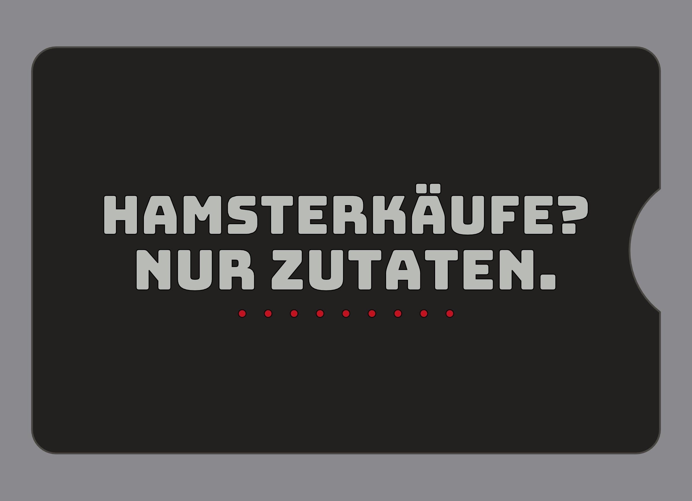 Display-Abdeckung passend für Thermomix TM6 – Hamsterkäufe? Nur Zutaten. | mehrfarbig, Wunschfarbe möglich