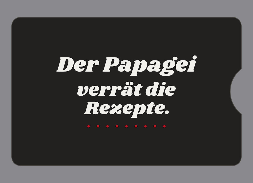 Display-Abdeckung passend für Thermomix TM6 – Der Papagei verrät die Rezepte. | mehrfarbig, Wunschfarbe möglich