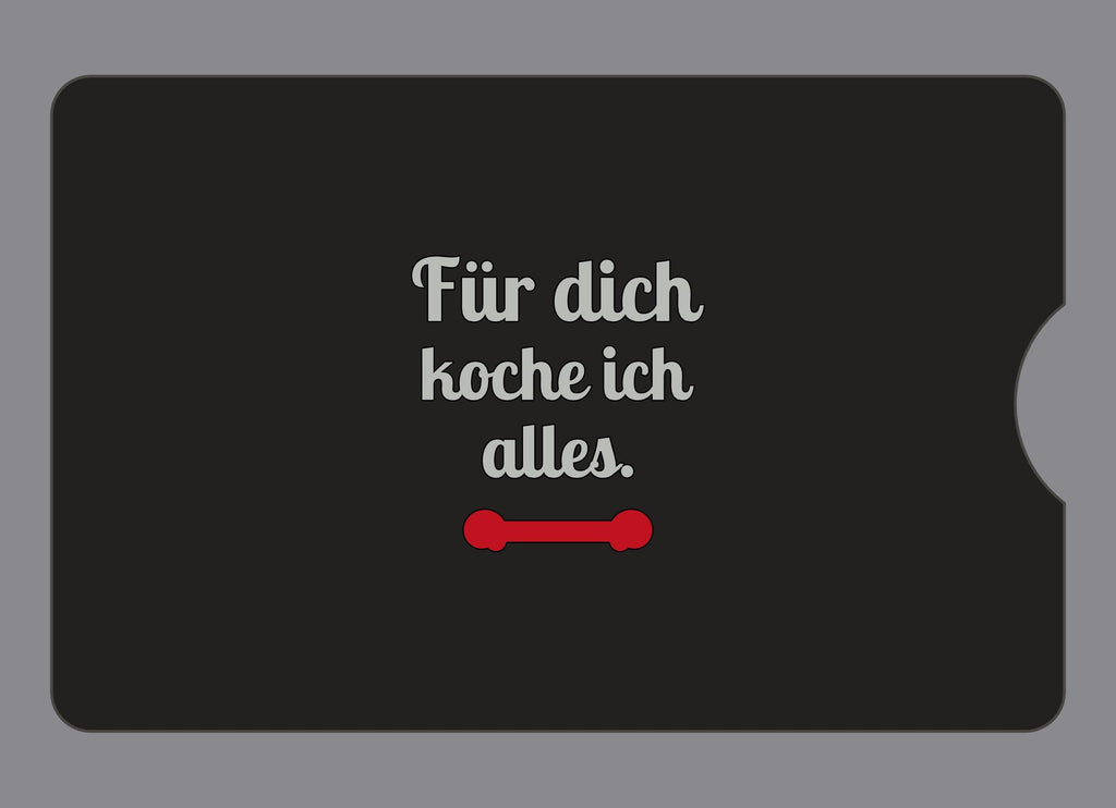 Display-Abdeckung passend für Thermomix TM6 – Für dich koche ich alles. | mehrfarbig, Wunschfarbe möglich