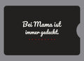 Display-Abdeckung passend für Thermomix TM6 – Bei Mama ist immer gedeckt. | mehrfarbig, Wunschfarbe möglich