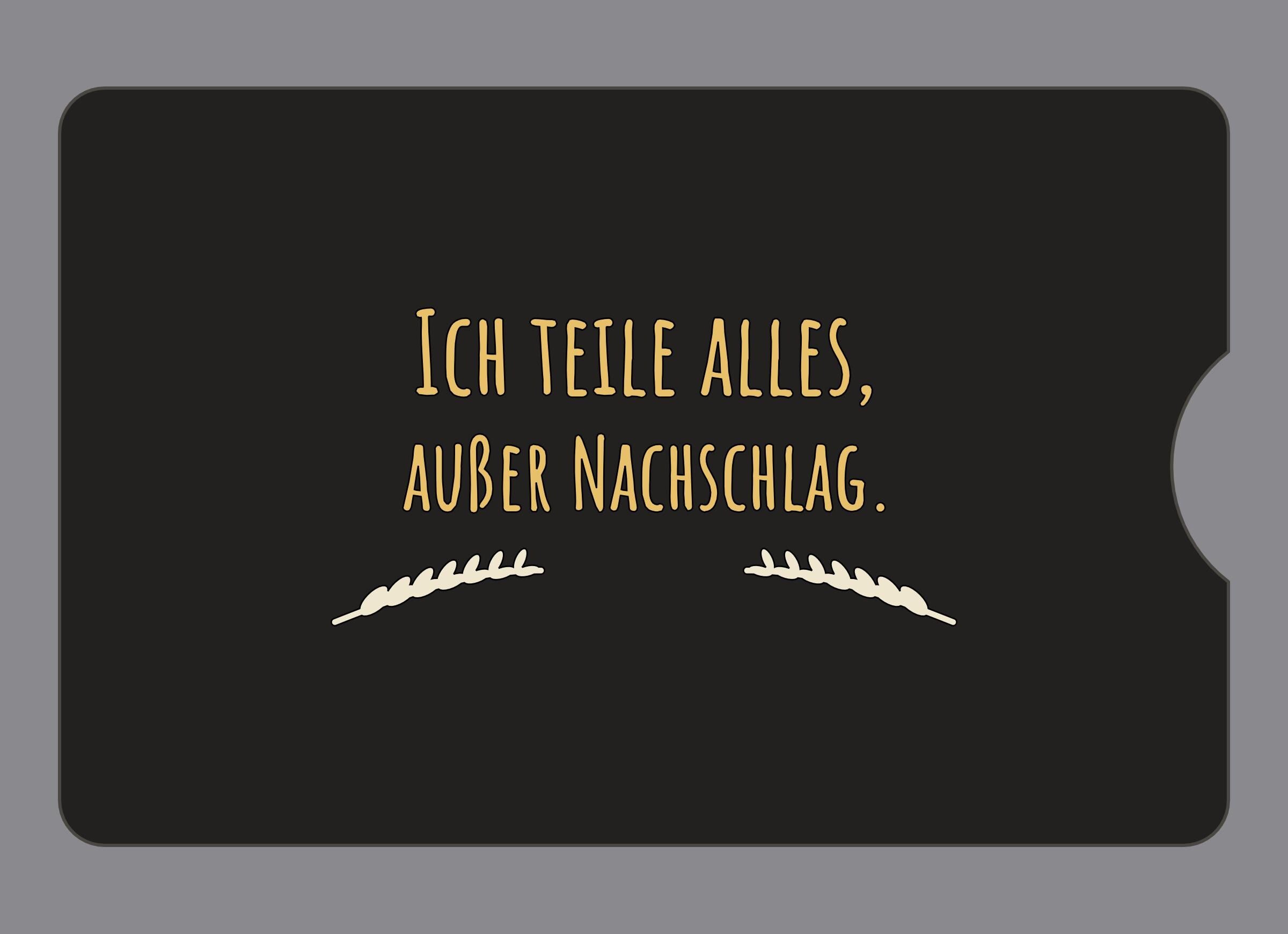 Display-Abdeckung passend für Thermomix TM6 – Ich teile alles, außer Nachschlag. | mehrfarbig, Wunschfarbe möglich