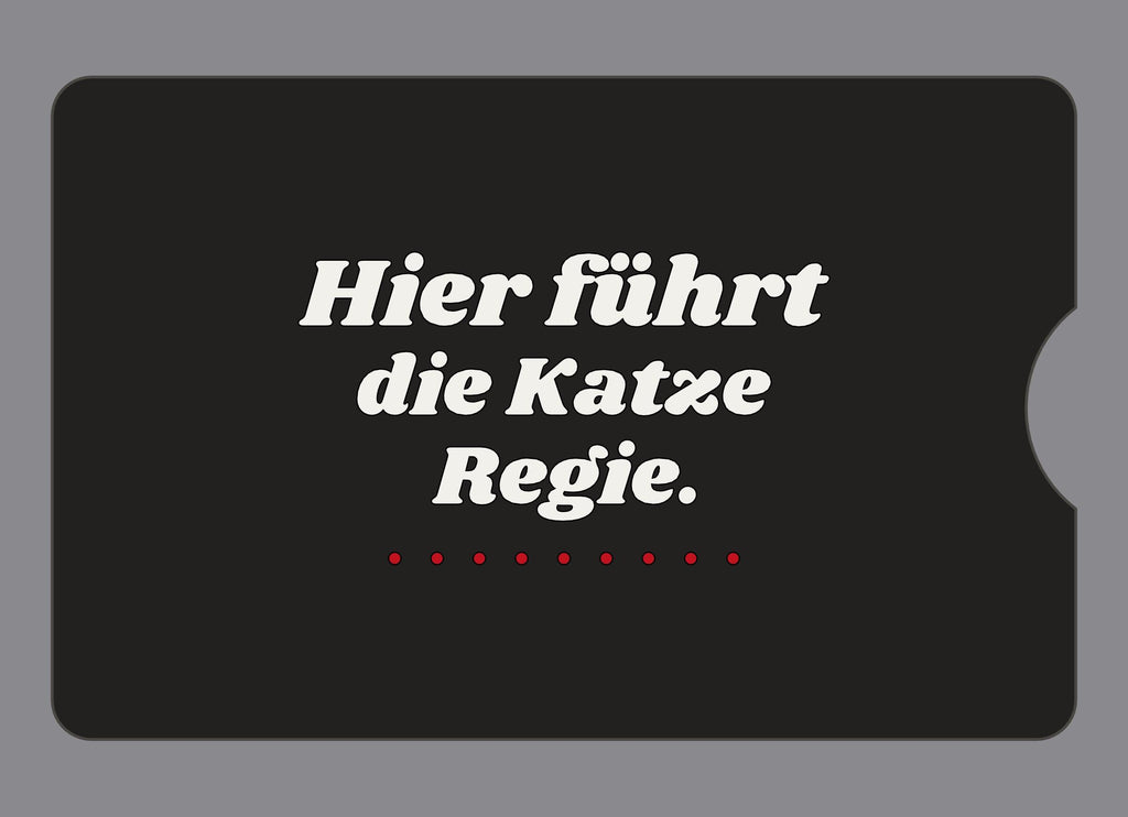 Display-Abdeckung passend für Thermomix TM6 – Hier führt die Katze Regie. | mehrfarbig, Wunschfarbe möglich