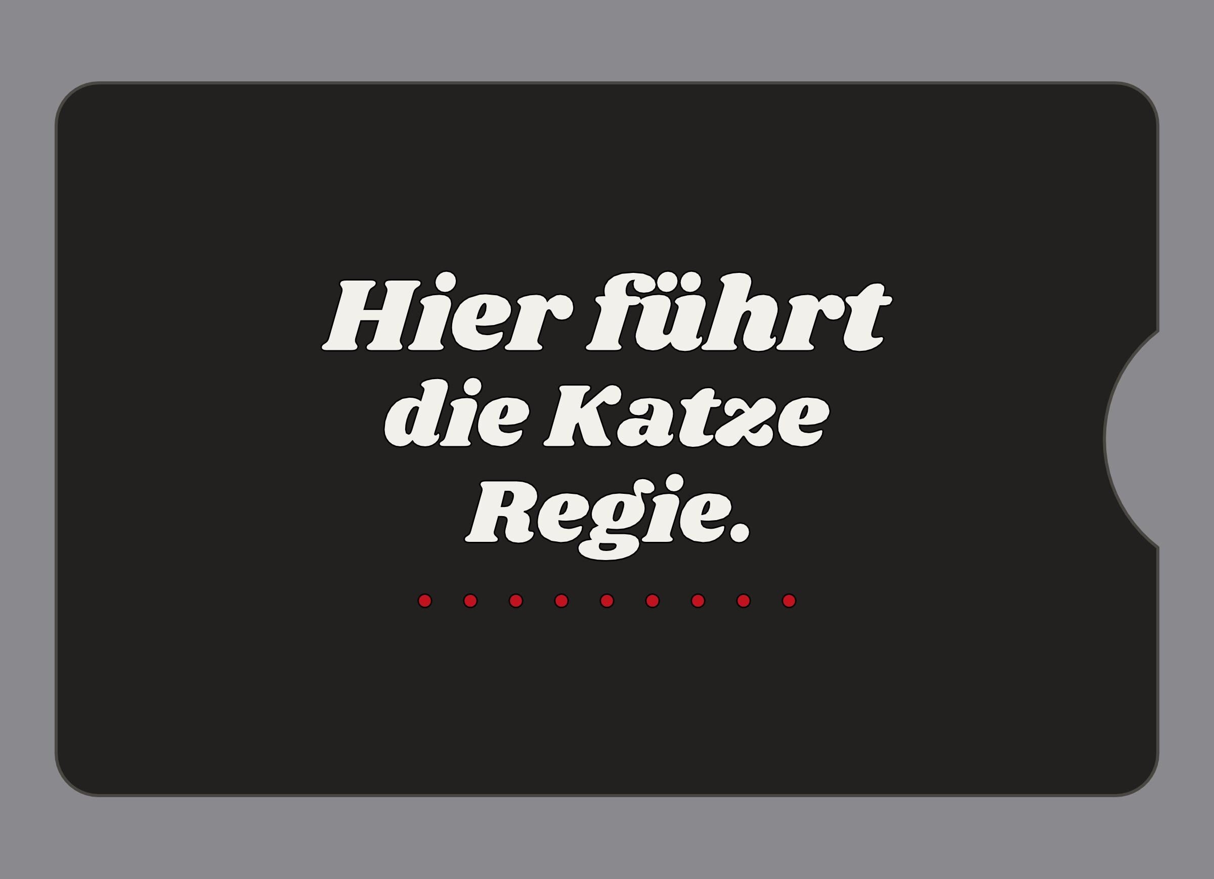 Display-Abdeckung passend für Thermomix TM6 – Hier führt die Katze Regie. | mehrfarbig, Wunschfarbe möglich