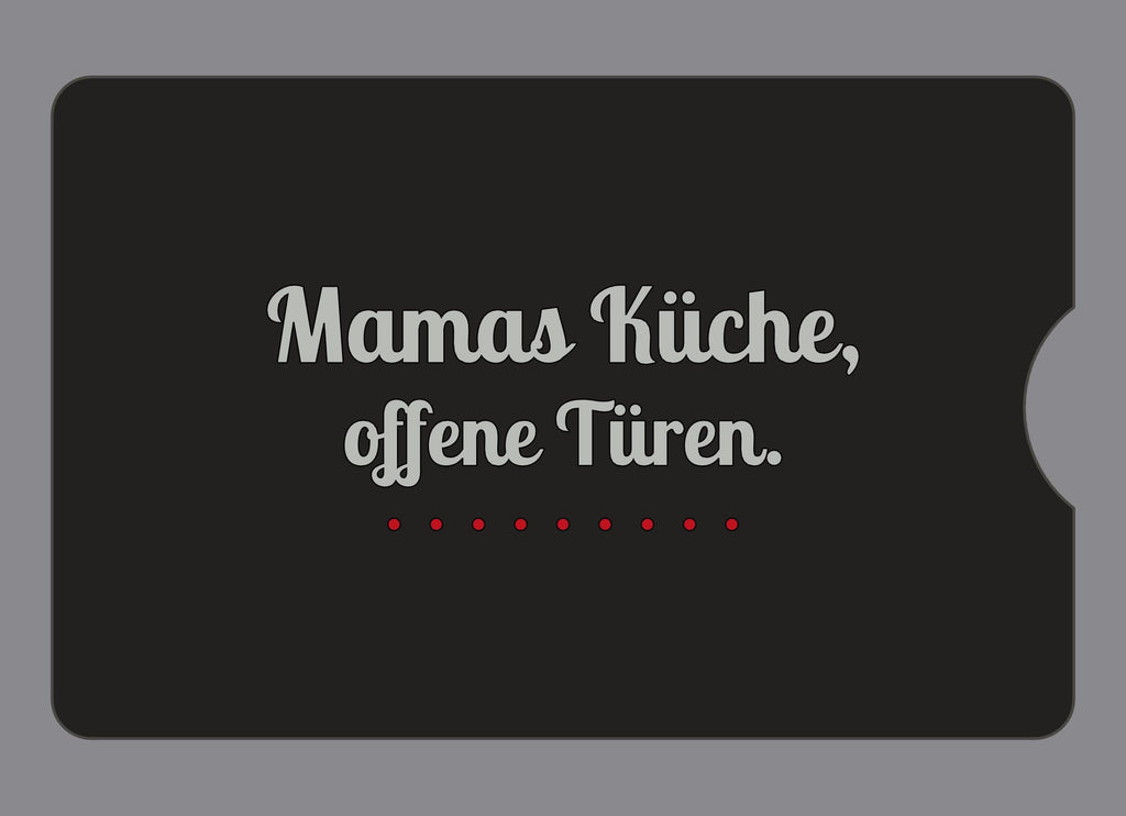 Display-Abdeckung passend für Thermomix TM6 – Mamas Küche, offene Türen. | mehrfarbig, Wunschfarbe möglich