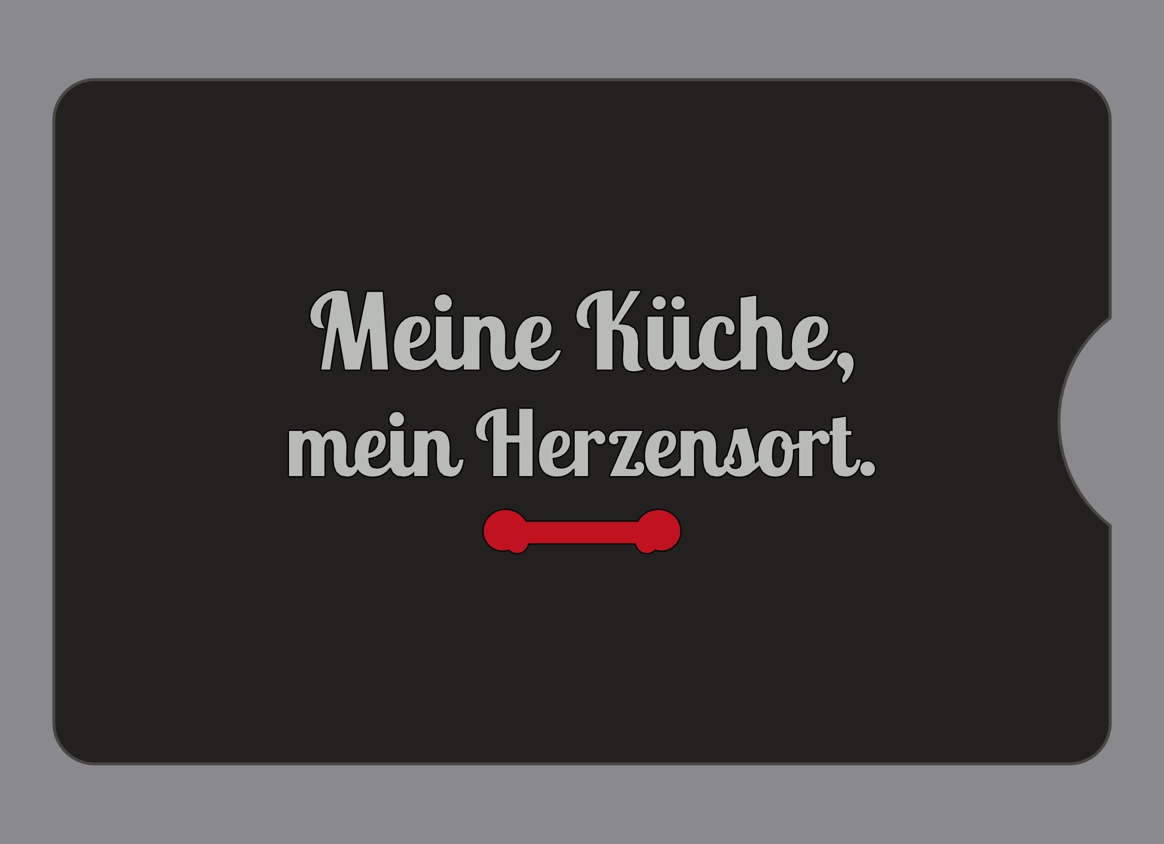 Display-Abdeckung passend für Thermomix TM6 – Meine Küche, mein Herzensort. | mehrfarbig, Wunschfarbe möglich