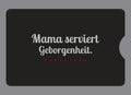 Display-Abdeckung passend für Thermomix TM6 – Mama serviert Geborgenheit. | mehrfarbig, Wunschfarbe möglich