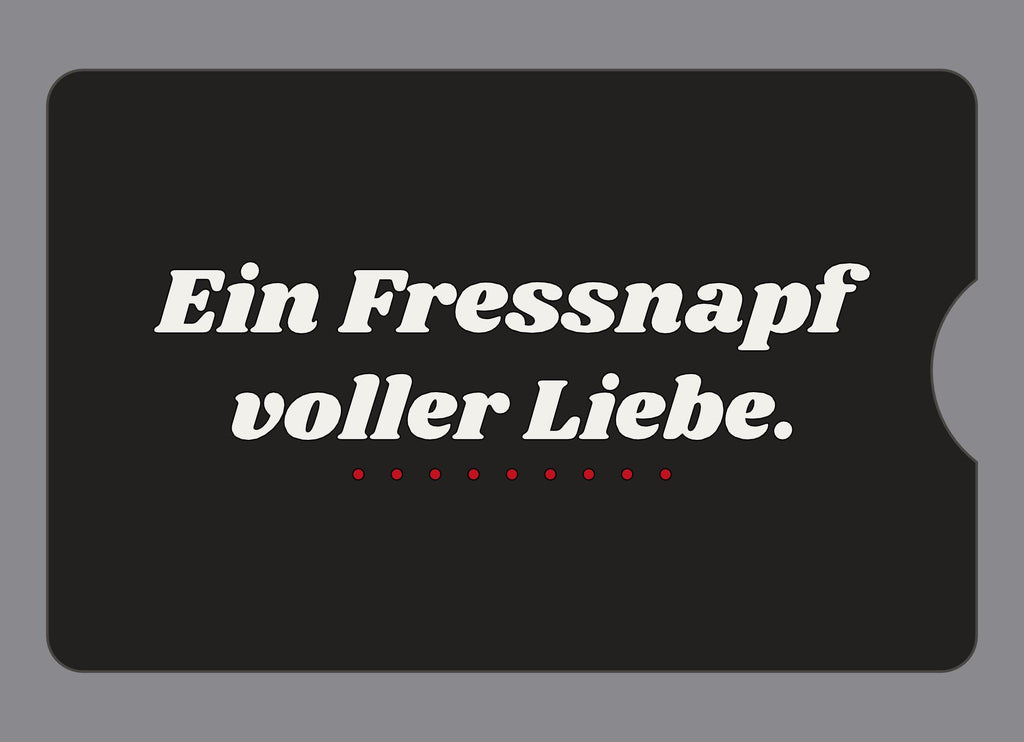 Display-Abdeckung passend für Thermomix TM6 – Ein Fressnapf voller Liebe. | mehrfarbig, Wunschfarbe möglich