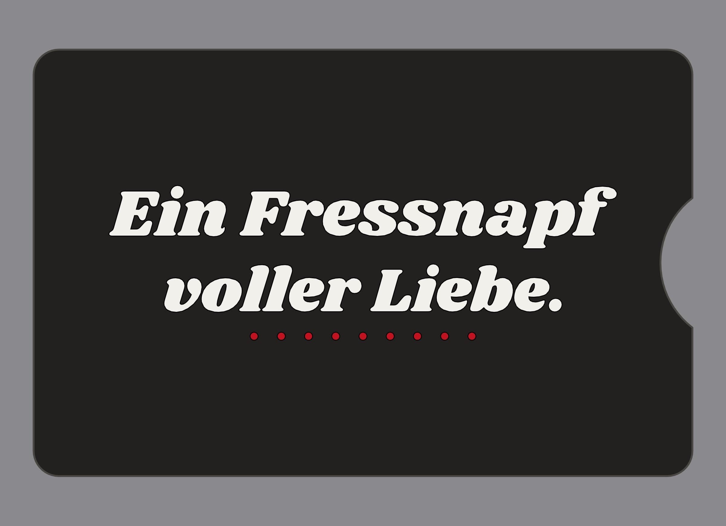 Display-Abdeckung passend für Thermomix TM6 – Ein Fressnapf voller Liebe. | mehrfarbig, Wunschfarbe möglich