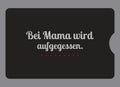 Display-Abdeckung passend für Thermomix TM6 – Bei Mama wird aufgegessen. | mehrfarbig, Wunschfarbe möglich