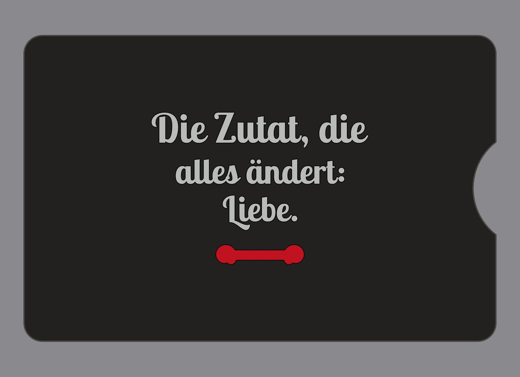 Display-Abdeckung passend für Thermomix TM6 – Die Zutat, die alles ändert: Liebe. | mehrfarbig, Wunschfarbe möglich