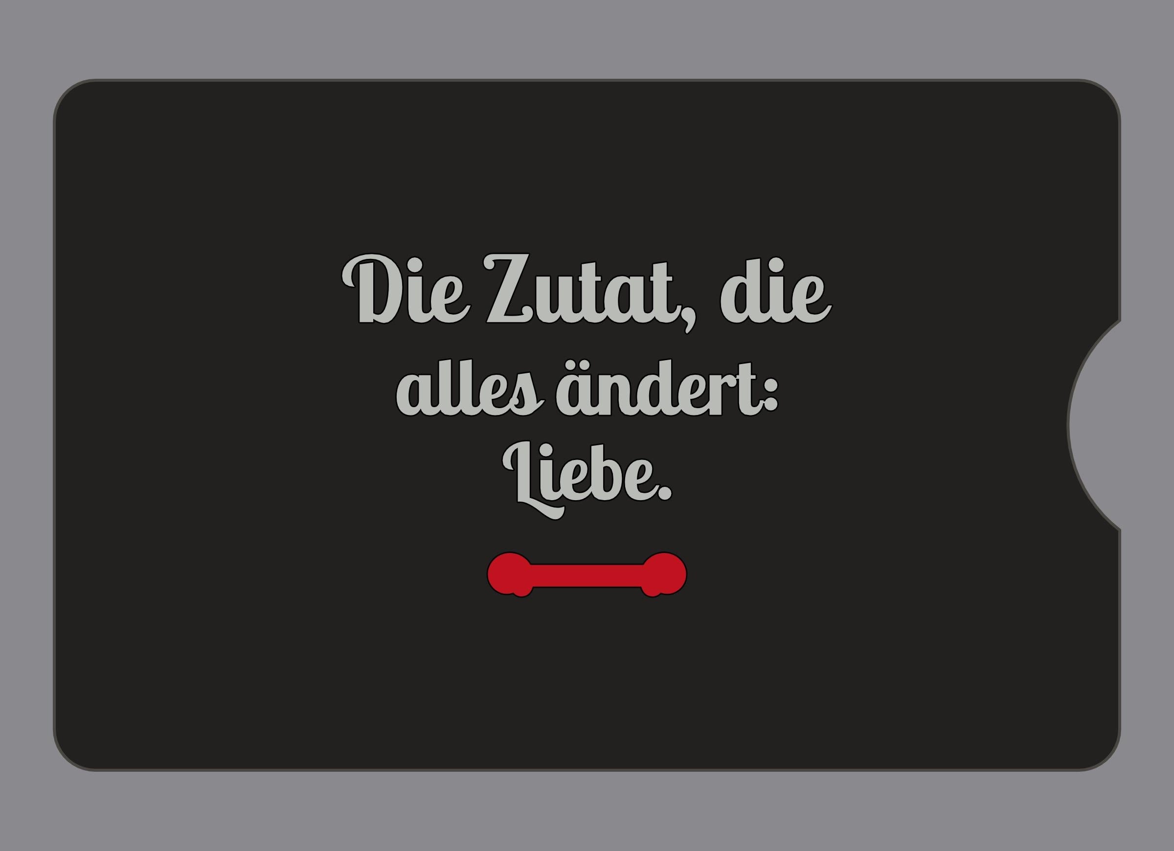 Display-Abdeckung passend für Thermomix TM6 – Die Zutat, die alles ändert: Liebe. | mehrfarbig, Wunschfarbe möglich