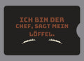 Display-Abdeckung passend für Thermomix TM6 – Ich bin der Chef, sagt mein Löffel. | mehrfarbig, Wunschfarbe möglich