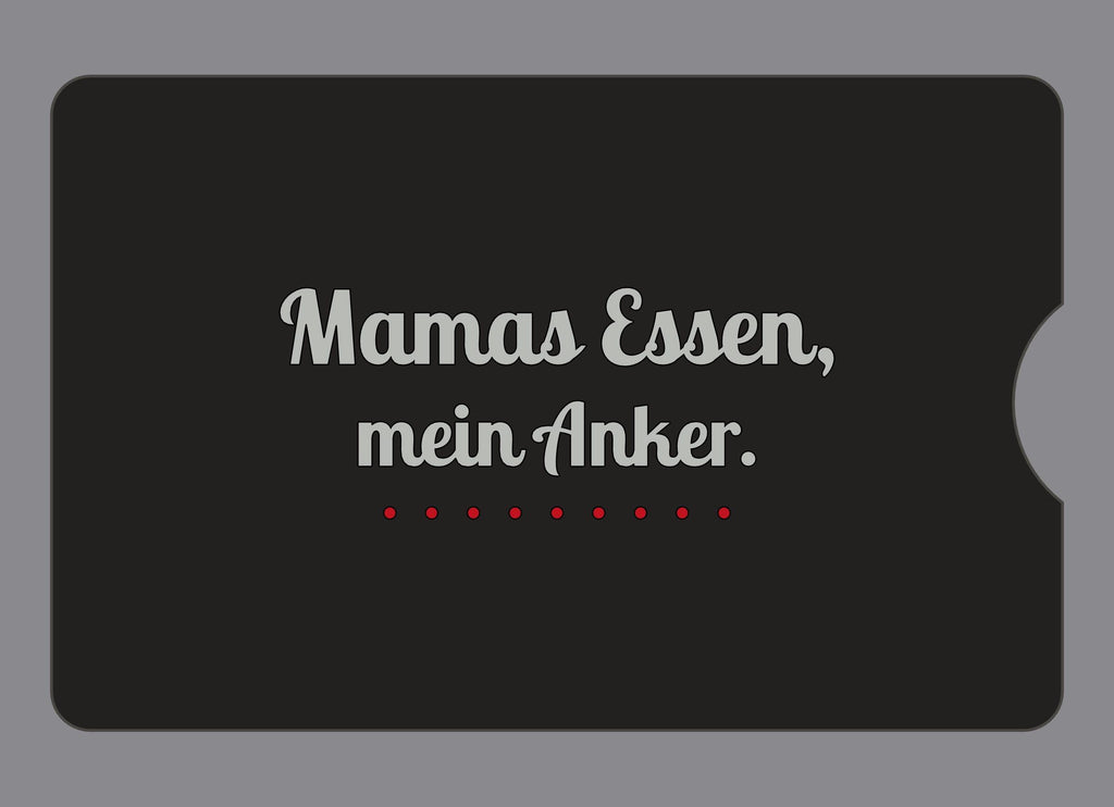 Display-Abdeckung passend für Thermomix TM6 – Mamas Essen, mein Anker. | mehrfarbig, Wunschfarbe möglich
