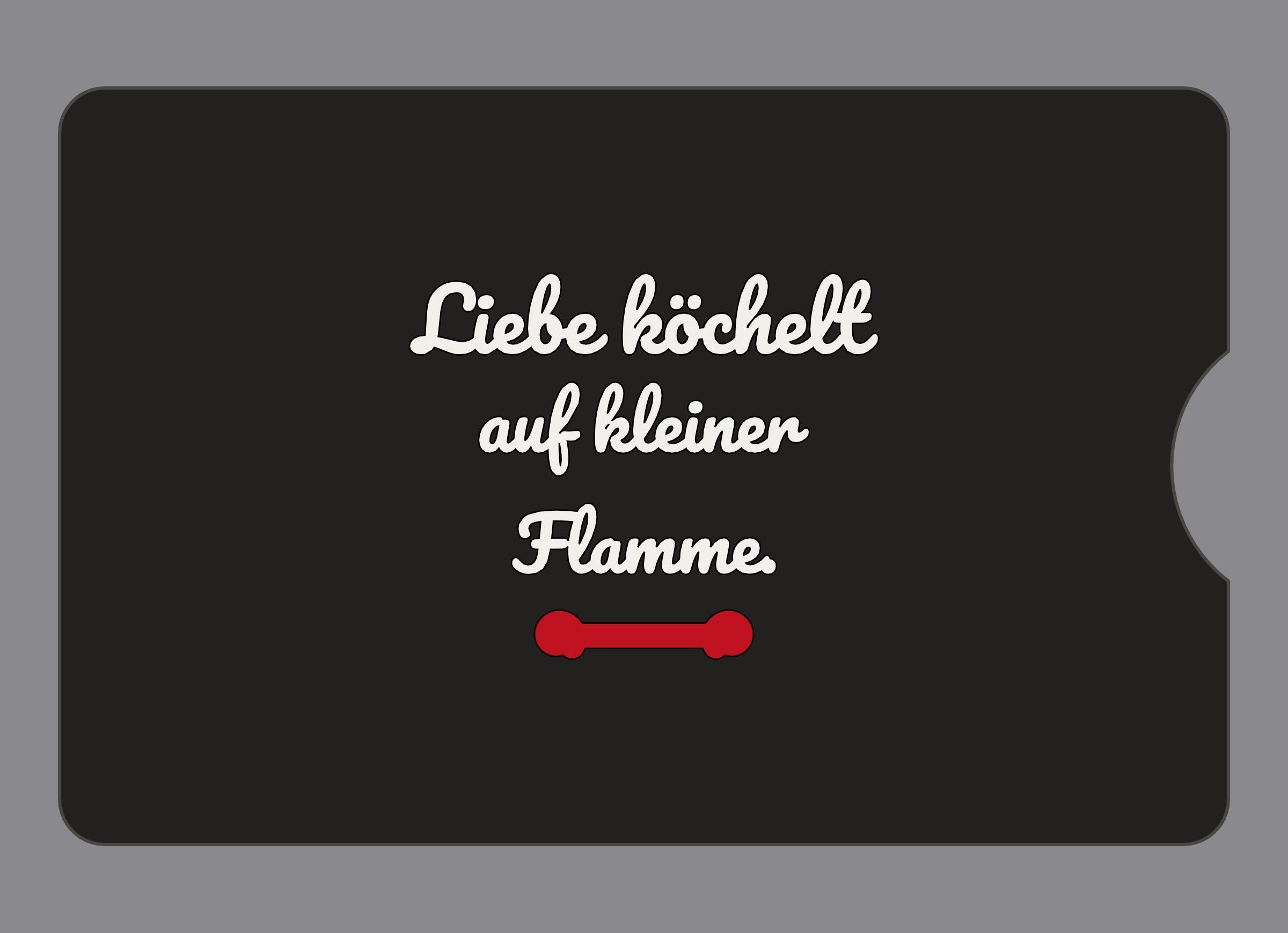 Display-Abdeckung passend für Thermomix TM6 – Liebe köchelt auf kleiner Flamme. | mehrfarbig, Wunschfarbe möglich