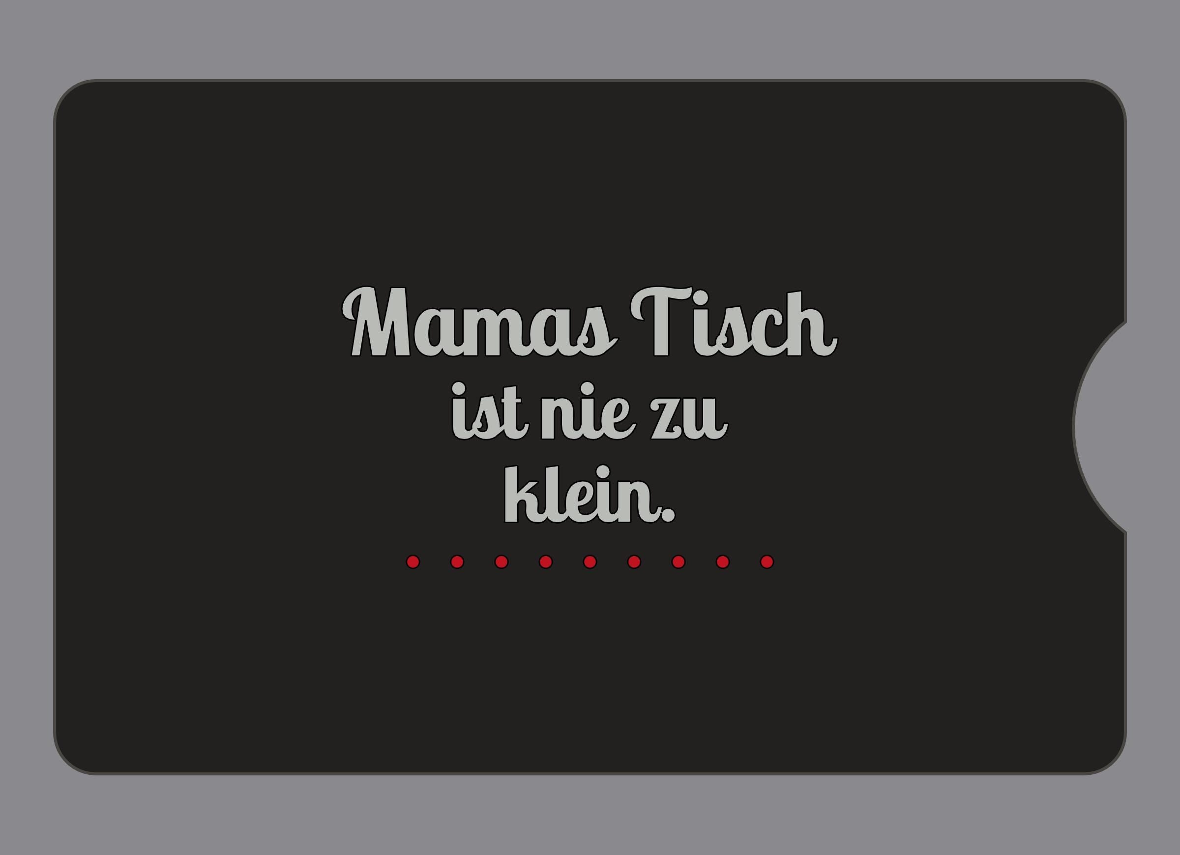 Display-Abdeckung passend für Thermomix TM6 – Mamas Tisch ist nie zu klein. | mehrfarbig, Wunschfarbe möglich