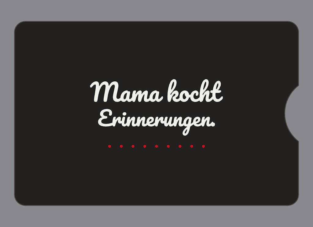 Display-Abdeckung passend für Thermomix TM6 – Mama kocht Erinnerungen. | mehrfarbig, Wunschfarbe möglich