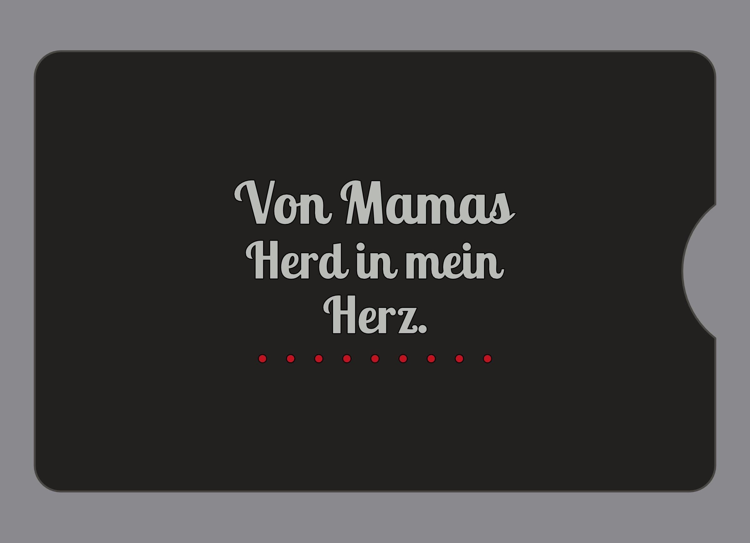 Display-Abdeckung passend für Thermomix TM6 – Von Mamas Herd in mein Herz. | mehrfarbig, Wunschfarbe möglich