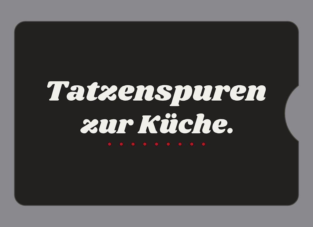 Display-Abdeckung passend für Thermomix TM6 – Tatzenspuren zur Küche. | mehrfarbig, Wunschfarbe möglich