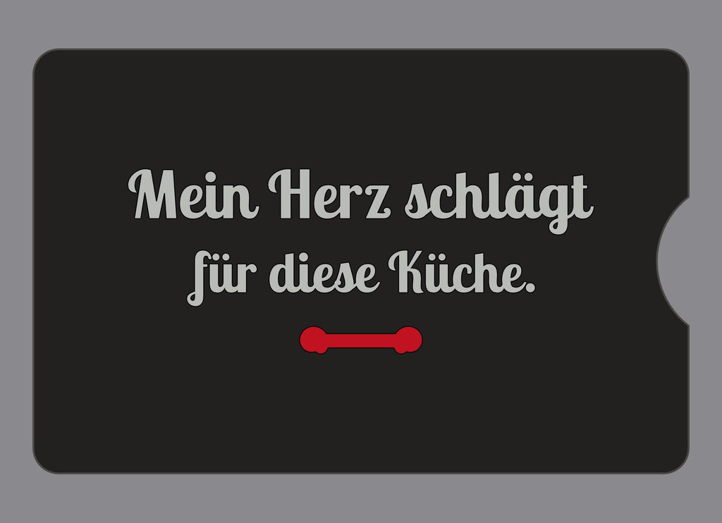 Display-Abdeckung passend für Thermomix TM6 – Mein Herz schlägt für diese Küche. | mehrfarbig, Wunschfarbe möglich