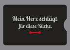 Display-Abdeckung passend für Thermomix TM6 – Mein Herz schlägt für diese Küche. | mehrfarbig, Wunschfarbe möglich