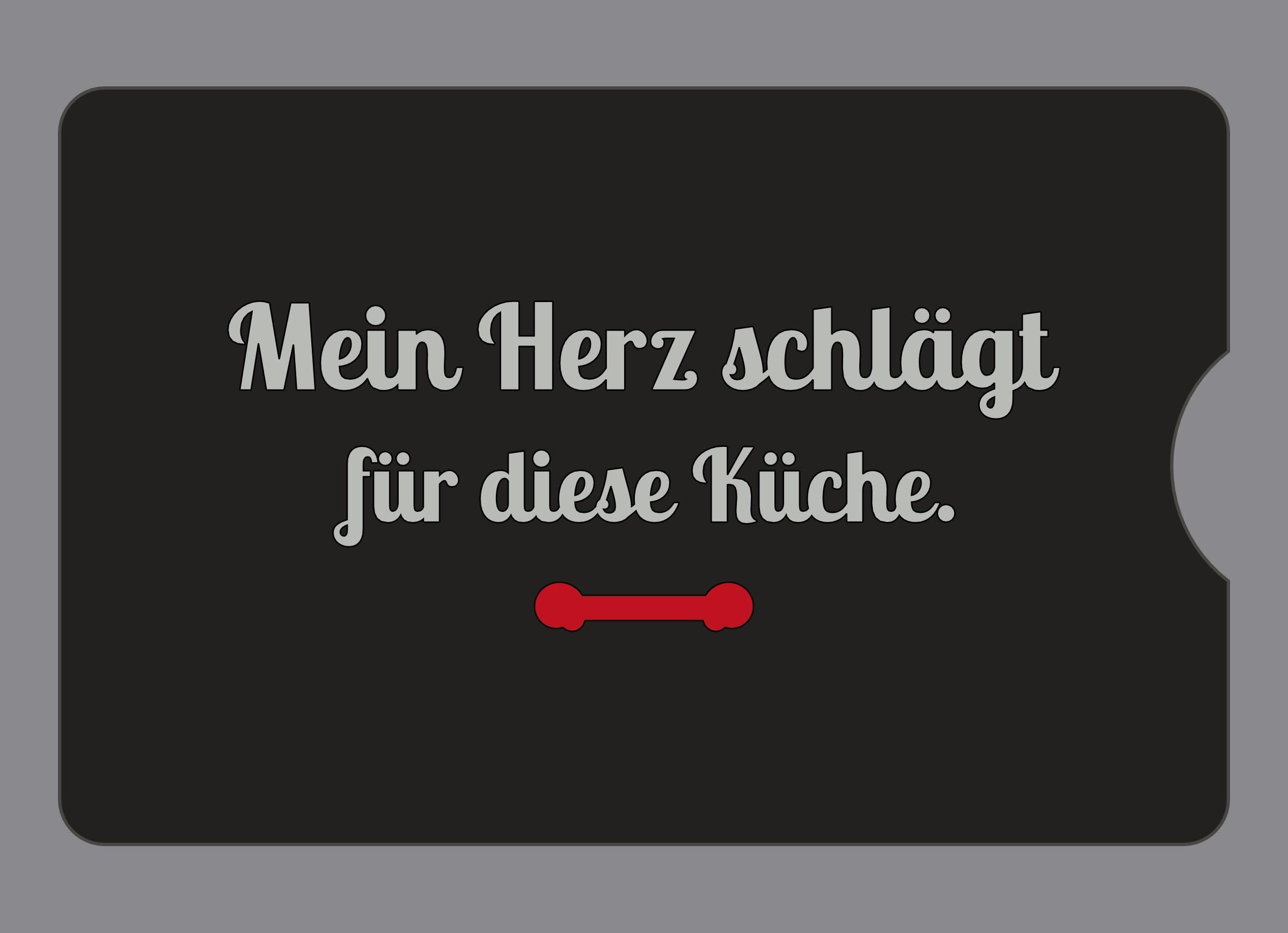 Display-Abdeckung passend für Thermomix TM6 – Mein Herz schlägt für diese Küche. | mehrfarbig, Wunschfarbe möglich