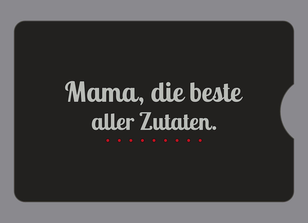Display-Abdeckung passend für Thermomix TM6 – Mama, die beste aller Zutaten. | mehrfarbig, Wunschfarbe möglich