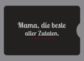 Display-Abdeckung passend für Thermomix TM6 – Mama, die beste aller Zutaten. | mehrfarbig, Wunschfarbe möglich