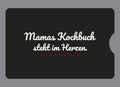 Display-Abdeckung passend für Thermomix TM6 – Mamas Kochbuch steht im Herzen. | mehrfarbig, Wunschfarbe möglich