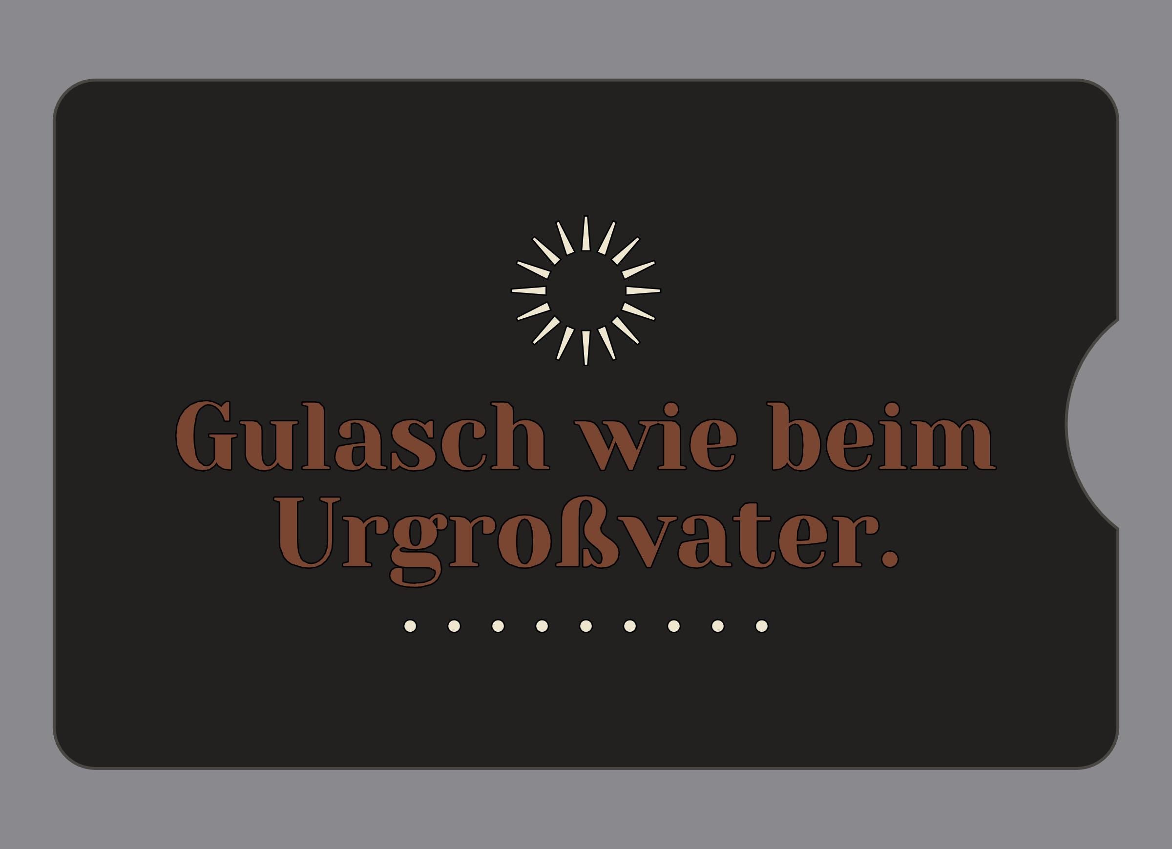 Display-Abdeckung passend für Thermomix TM6 – Gulasch wie beim Urgroßvater. | mehrfarbig, Wunschfarbe möglich