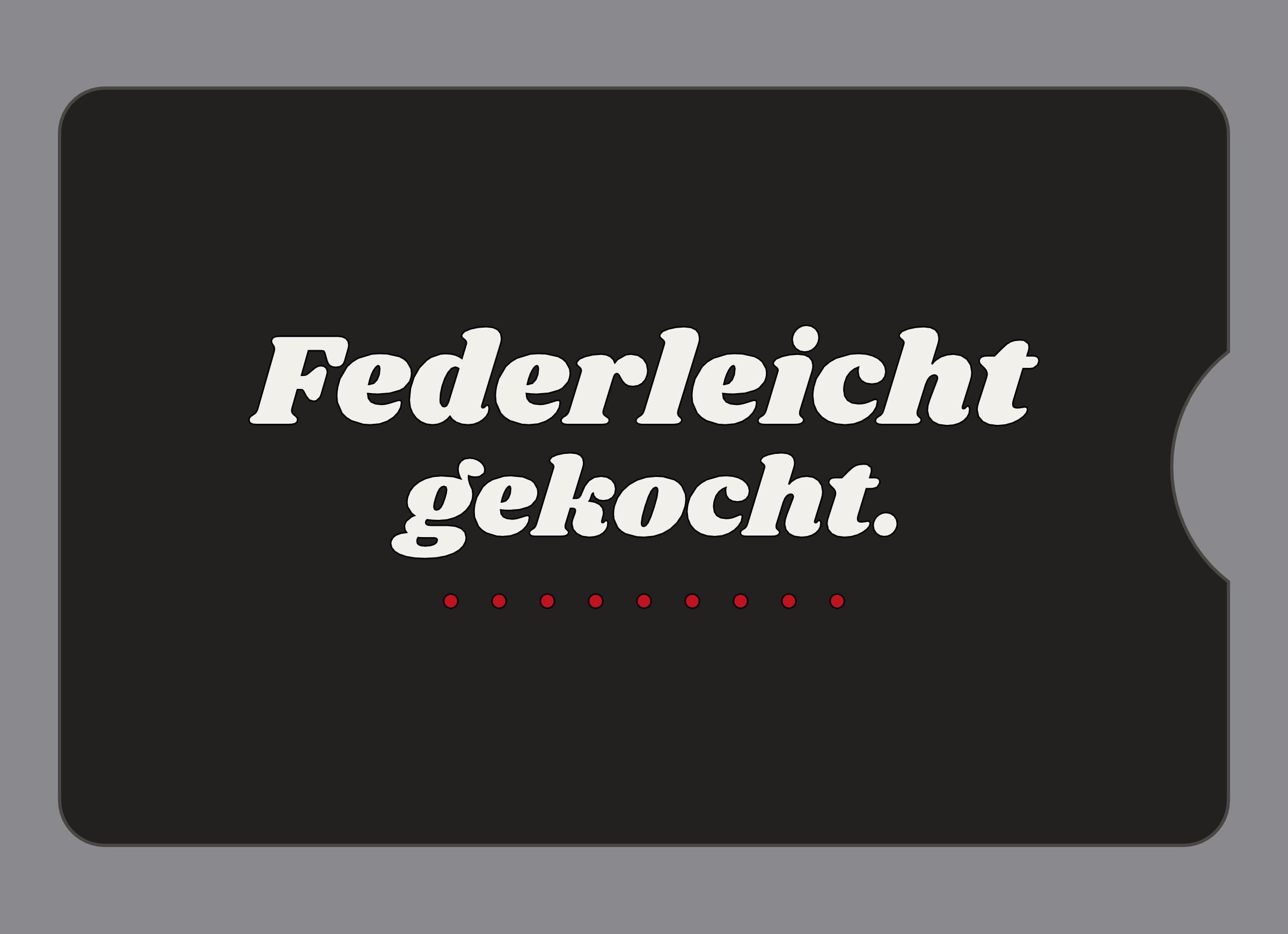 Display-Abdeckung passend für Thermomix TM6 – Federleicht gekocht. | mehrfarbig, Wunschfarbe möglich