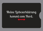Display-Abdeckung passend für Thermomix TM6 – Meine Liebeserklärung kommt vom Herd. | mehrfarbig, Wunschfarbe möglich