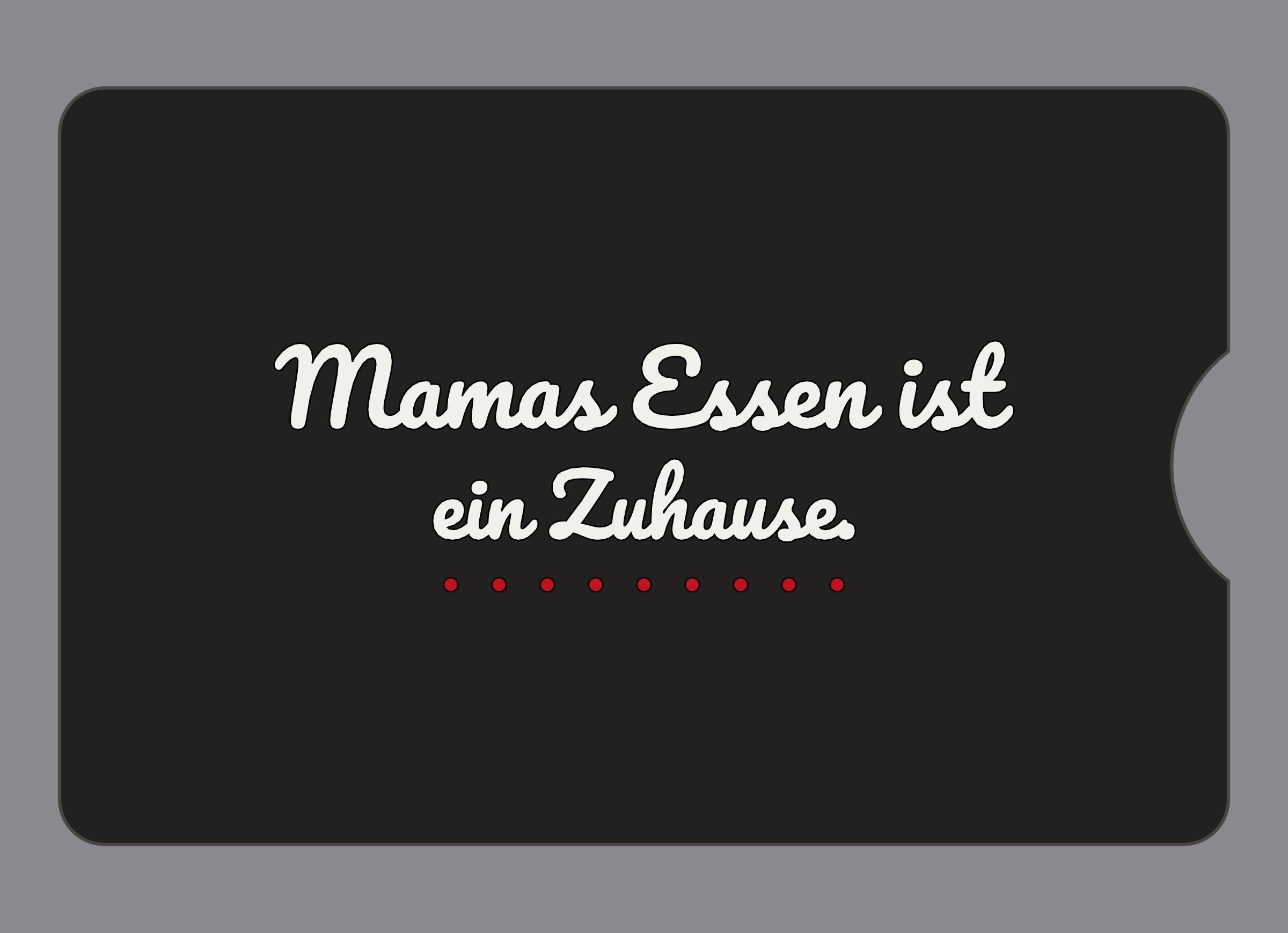 Display-Abdeckung passend für Thermomix TM6 – Mamas Essen ist ein Zuhause. | mehrfarbig, Wunschfarbe möglich