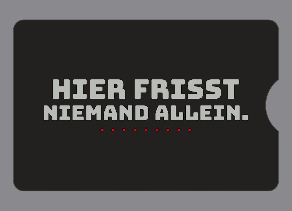 Display-Abdeckung passend für Thermomix TM6 – Hier frisst niemand allein. | mehrfarbig, Wunschfarbe möglich