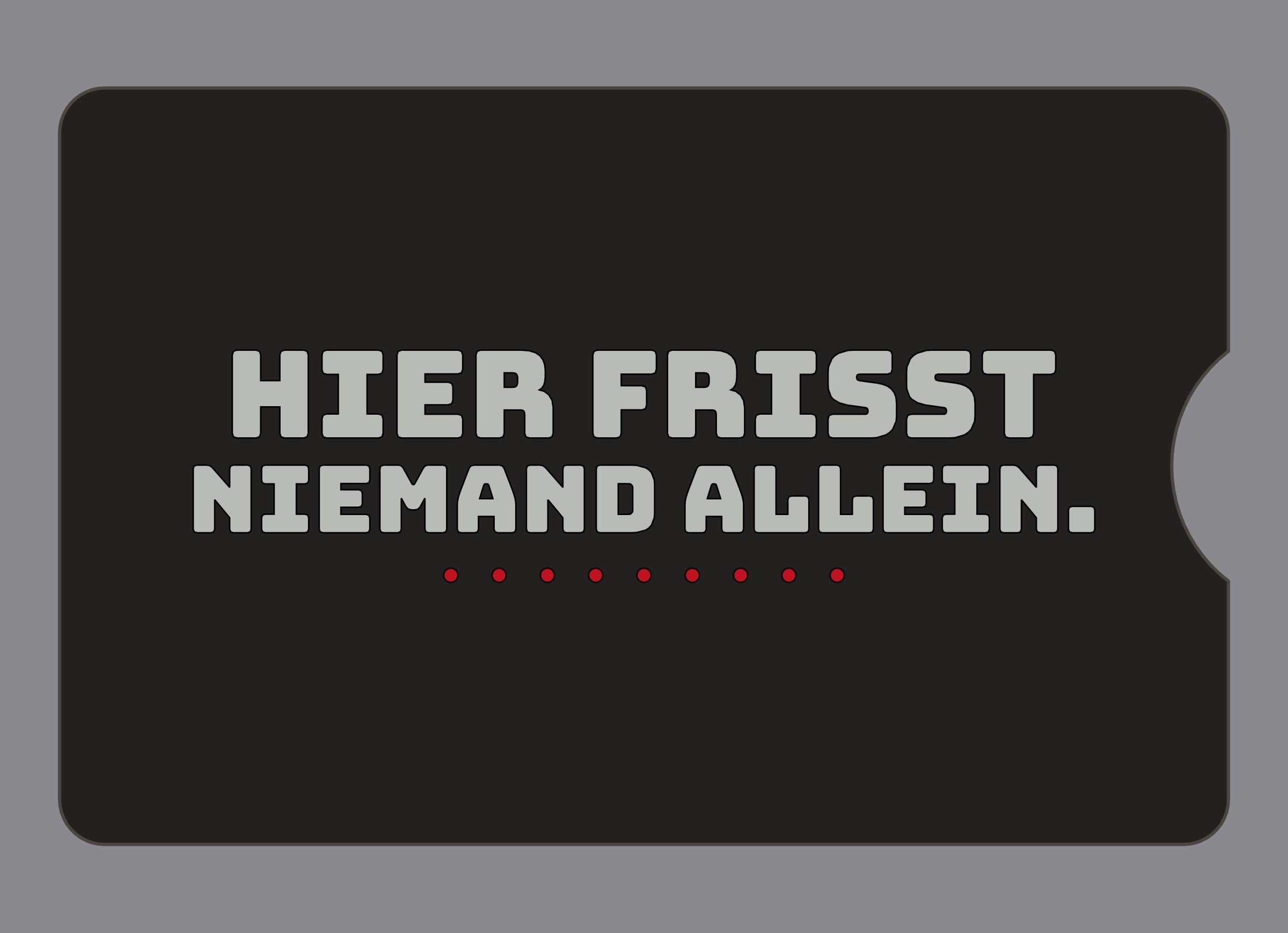 Display-Abdeckung passend für Thermomix TM6 – Hier frisst niemand allein. | mehrfarbig, Wunschfarbe möglich