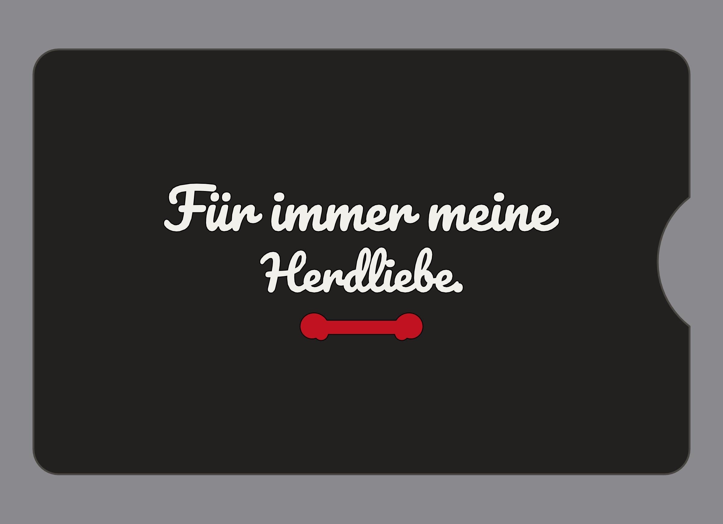 Display-Abdeckung passend für Thermomix TM6 – Für immer meine Herdliebe. | mehrfarbig, Wunschfarbe möglich