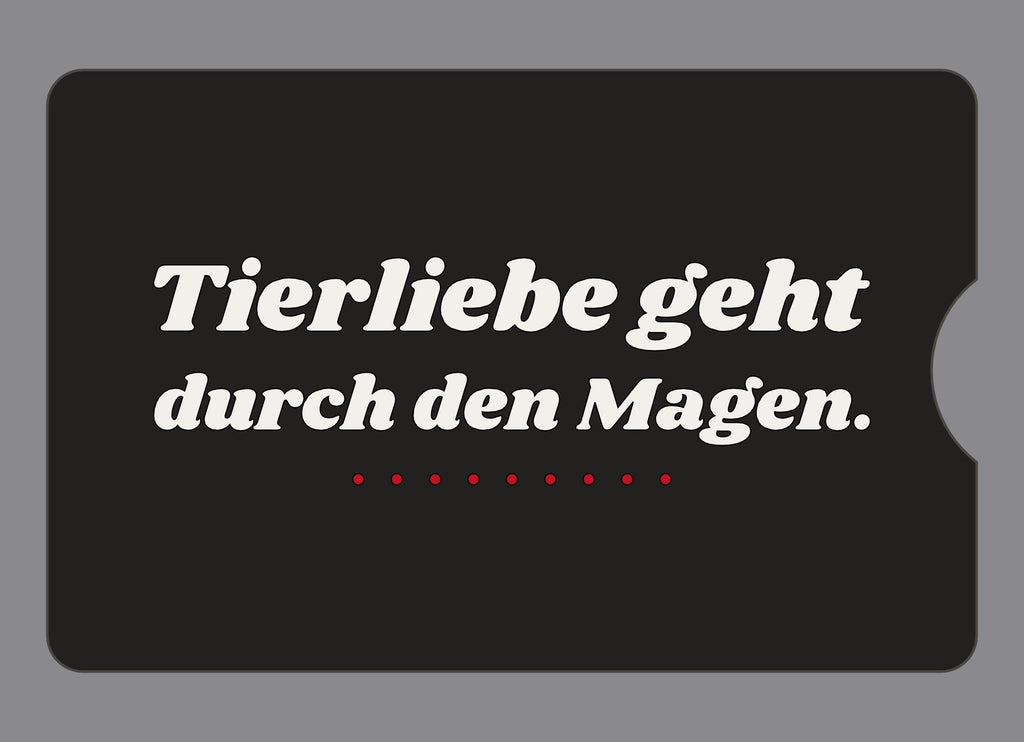 Display-Abdeckung passend für Thermomix TM6 – Tierliebe geht durch den Magen. | mehrfarbig, Wunschfarbe möglich